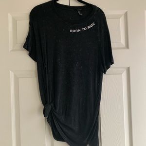 Oversized Forever 21 “Born to Ride” T-shirt